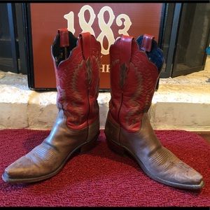 Original Lucchese 1883 tan & red boots